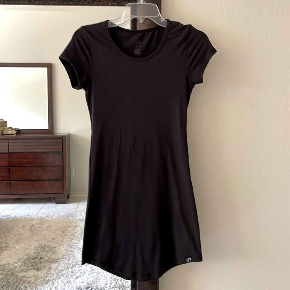 Curves n Combatboots small athleisure T-shirt dress